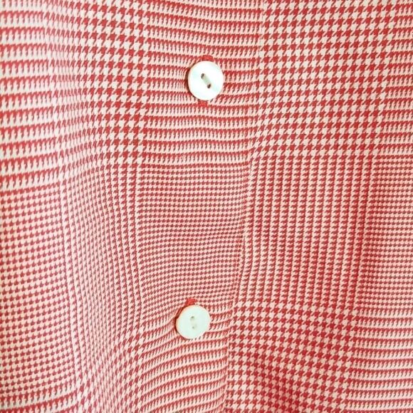 Foxcroft Houndstooth Button Down Top - Picture 2 of 8